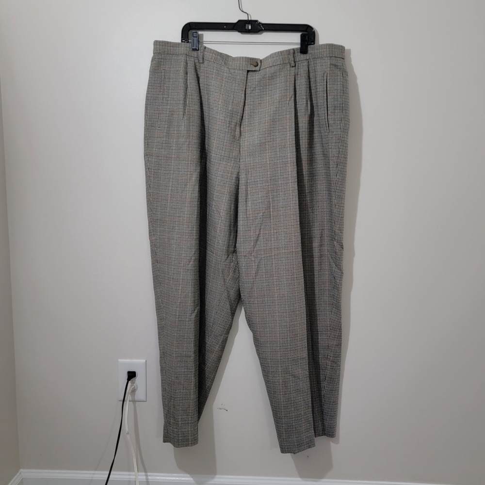 Evan Picone Women's Tan Plaid Jumpsuit